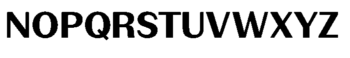 Version C Bold Font UPPERCASE