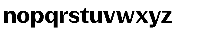 Version C Bold Font LOWERCASE