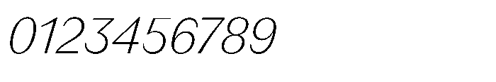Version C Light Italic Font OTHER CHARS