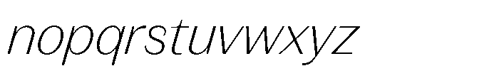 Version C Light Italic Font LOWERCASE