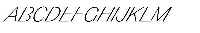 Version C Light Supa Font UPPERCASE
