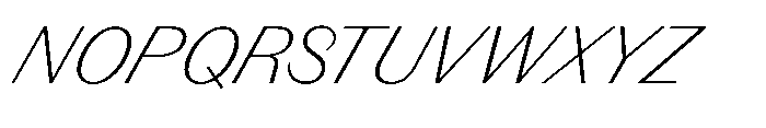 Version C Light Supa Font UPPERCASE