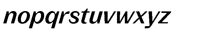 Version C Medium Italic Font LOWERCASE