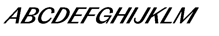 Version C Medium Supa Font UPPERCASE
