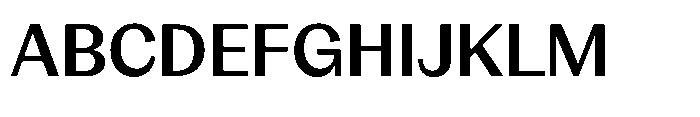 Version C Medium Font UPPERCASE