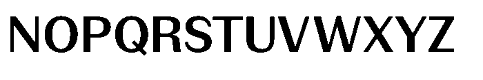 Version C Medium Font UPPERCASE