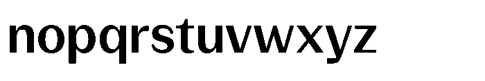 Version C Medium Font LOWERCASE