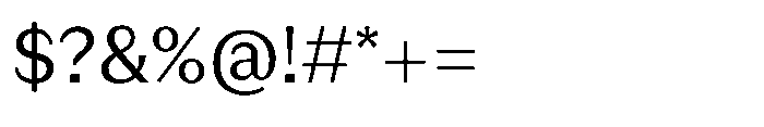 Version C Regular Font OTHER CHARS