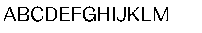 Version C Regular Font UPPERCASE
