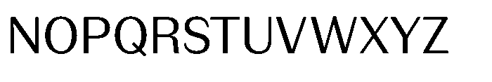 Version C Regular Font UPPERCASE