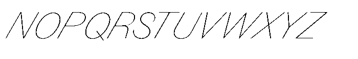 Version C Thin Supa Font UPPERCASE