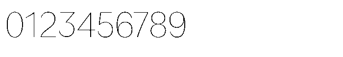 Version C Thin Font OTHER CHARS