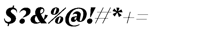 Version T Black Italic Font OTHER CHARS