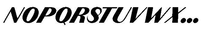 Version T Black Supa Font UPPERCASE