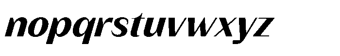 Version T Bold Italic Font LOWERCASE