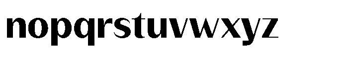 Version T Bold Font LOWERCASE