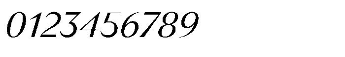 Version T Italic Font OTHER CHARS