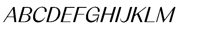 Version T Italic Font UPPERCASE