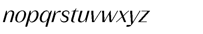 Version T Italic Font LOWERCASE