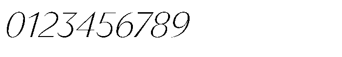 Version T Light Italic Font OTHER CHARS