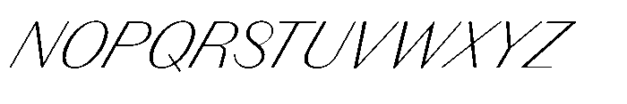 Version T Light Supa Font UPPERCASE