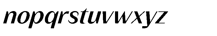 Version T Medium Italic Font LOWERCASE
