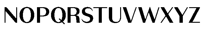 Version T Medium Font UPPERCASE