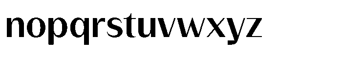 Version T Medium Font LOWERCASE