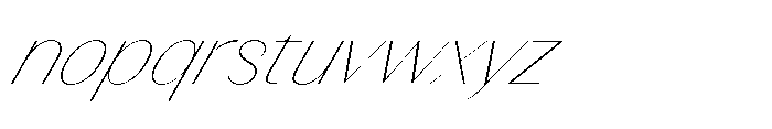 Version T Thin Supa Font LOWERCASE
