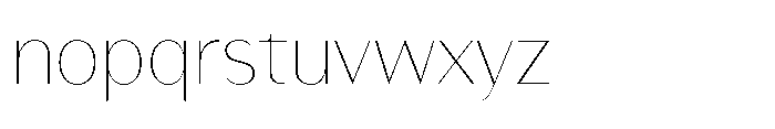 Version T Thin Font LOWERCASE