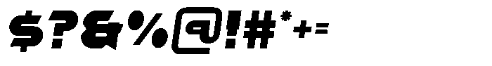 Verstaspeed Italic Font OTHER CHARS