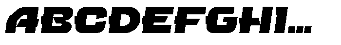 Verstaspeed Italic Font UPPERCASE