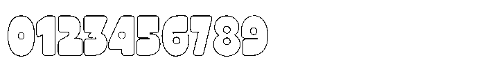 Vertaz Display Outline Font OTHER CHARS