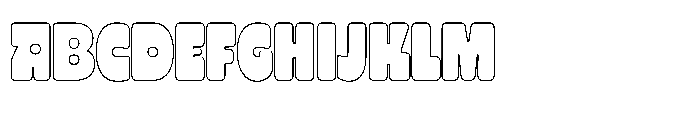 Vertaz Display Outline Font UPPERCASE