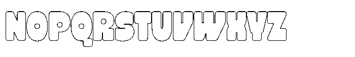 Vertaz Display Outline Font UPPERCASE