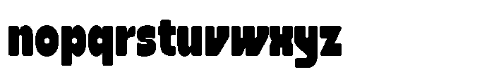 Vertaz Display Regular Font LOWERCASE