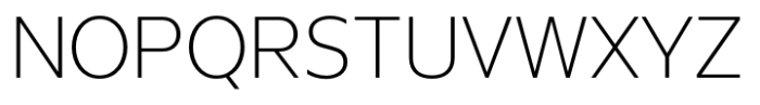 Vertical Light Font UPPERCASE