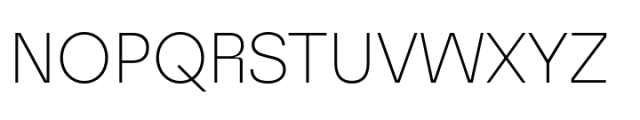 Vertiga Thin Font UPPERCASE