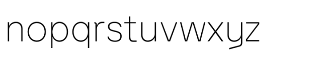 Vertiga Thin Font LOWERCASE