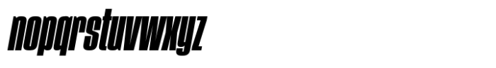Vertigram Heavy Italic Font LOWERCASE