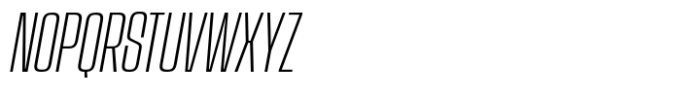Vertigram Light Italic Font UPPERCASE
