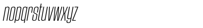 Vertigram Light Italic Font LOWERCASE