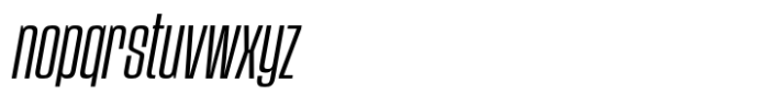 Vertigram Medium Italic Font LOWERCASE