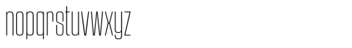 Vertigram Soft Extra Light Font LOWERCASE