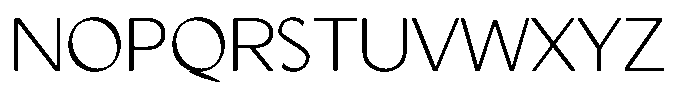 Verynda Light Font UPPERCASE