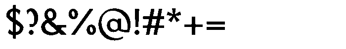 Verynda Medium Font OTHER CHARS
