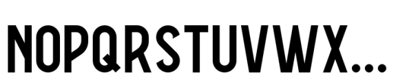 Verze Regular Font UPPERCASE