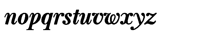 Vescura Bold Italic Font LOWERCASE