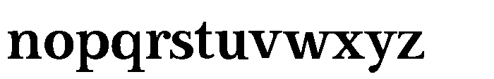 Vescura Bold Font LOWERCASE