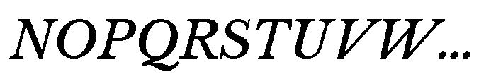 Vescura Italic Font UPPERCASE